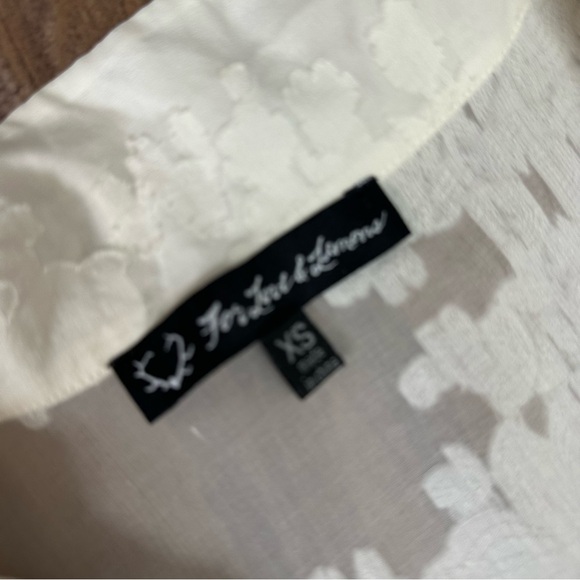 For Love & Lemons White Sheer Long Sleeve Button Up Silk Blend Boho Maxi Dress - Picture 8 of 10